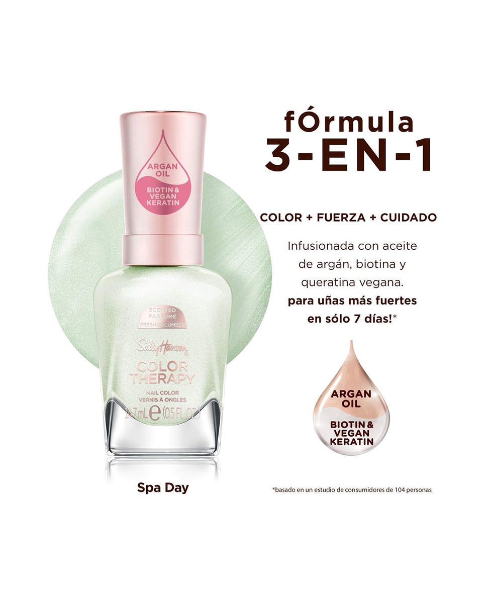 Imagen 4 de Laca de uñas Color Therapy 14,7 ml Sally Hansen - 447 Spa Day 447 Spa Day