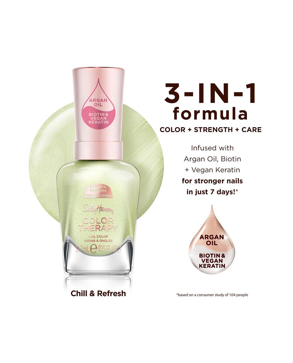 Imagen 4 de Laca de uñas Color Therapy 14,7 ml Sally Hansen - 448 Chill & Refresh 448 Chill & Refresh