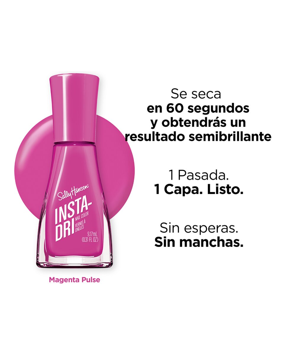 Laca de Uñas Insta Dri Flower Power Sally Hansen - 424 Magenta Pulse 424 Magenta Pulse-4