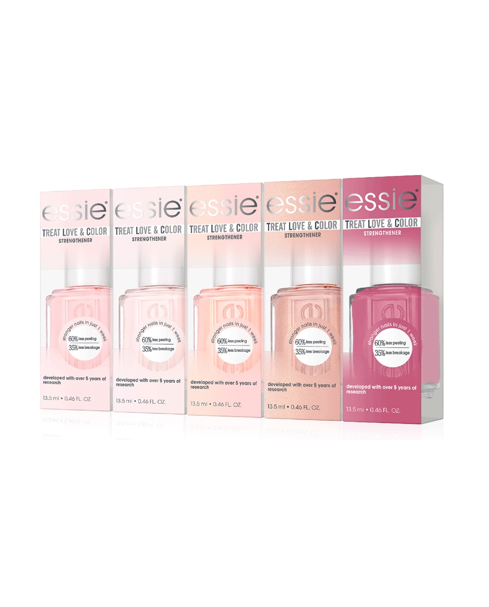 Endurecedor de uñas Treat Love & Color Essie - Nude Rosa Tinted Love 2 Nude Rosa Sheers to You 3-7