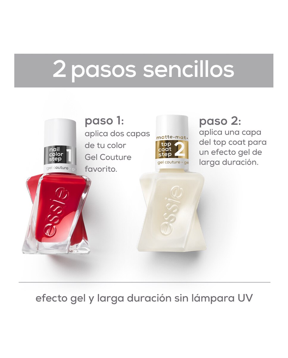 Imagen 4 de Laca de uñas Gel Couture Essie - 539 Electric Geometric Transparente
