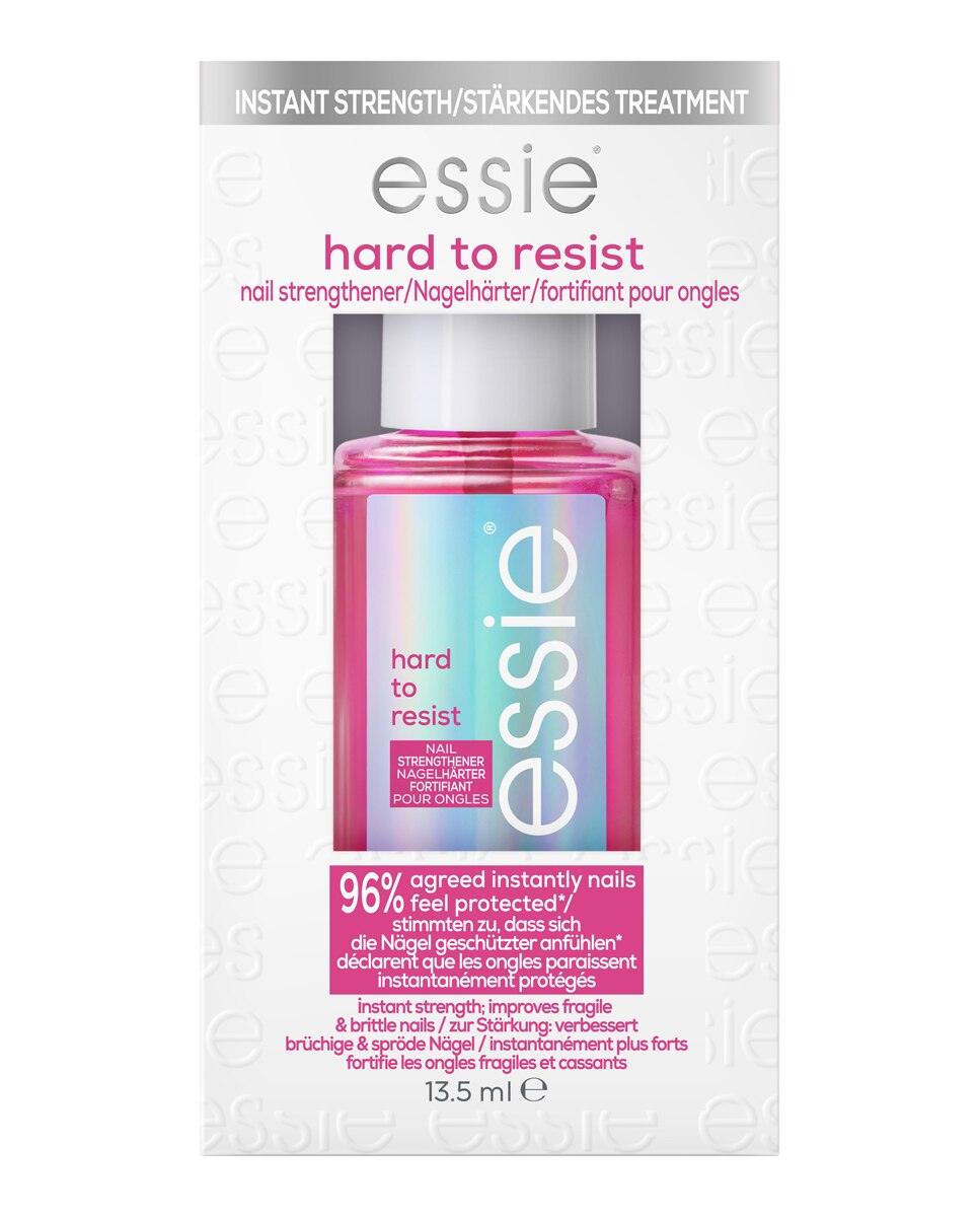 Tratamiento endurecedor de uñas Hard to Resist Pink Essie 3