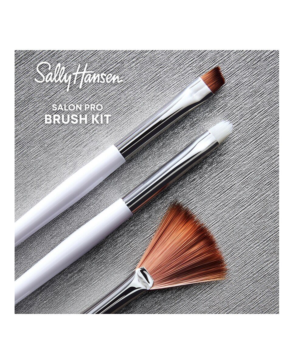 Sally Hansen I Heart Nail Art Brush Set – Pinsel Für Nageldesign & Nagelkunst (verschiedene Pinseltypen)