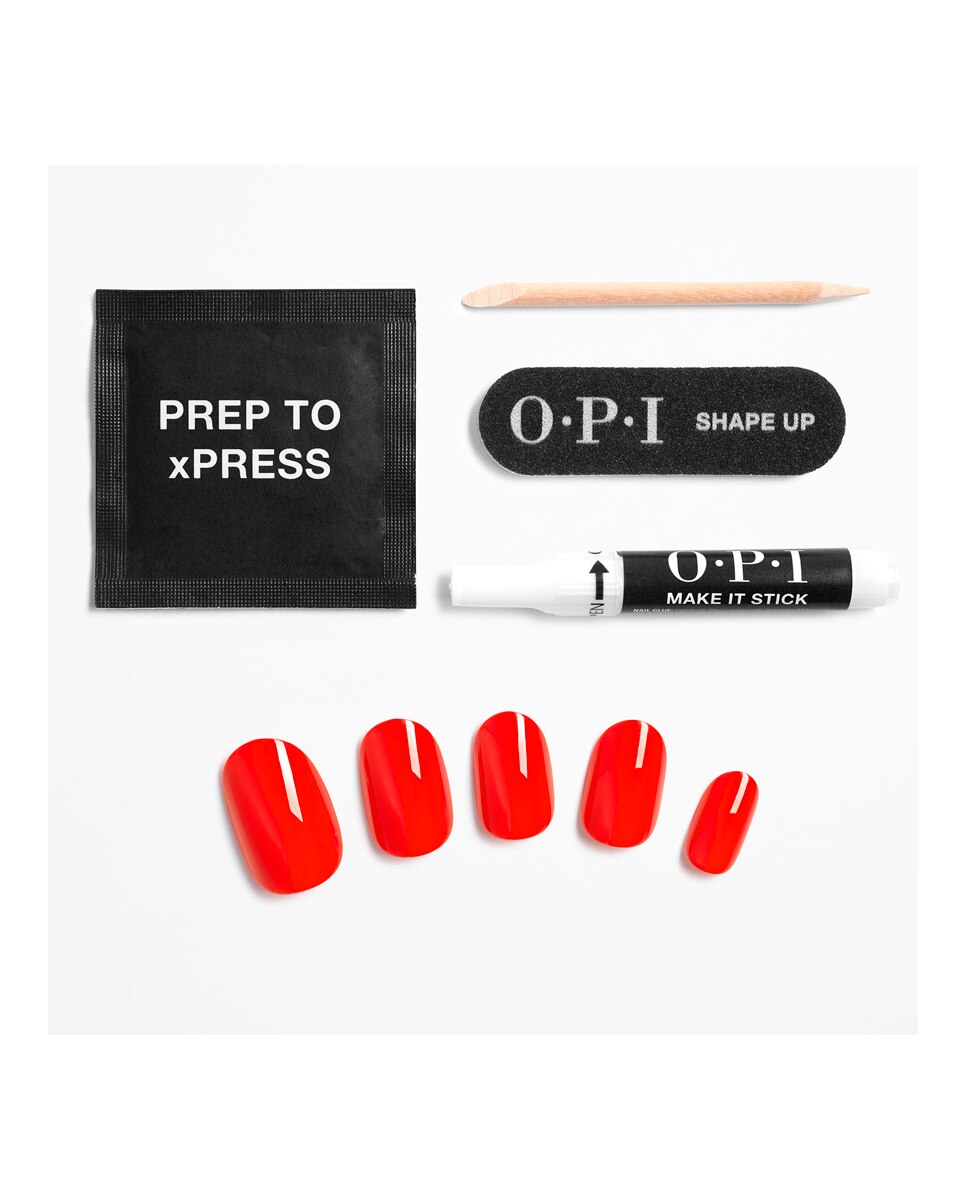 Uñas Artificiales xPRESS/ON esmalte de uñas OPI - Cajun Shrimp Cajun Shrimp-3