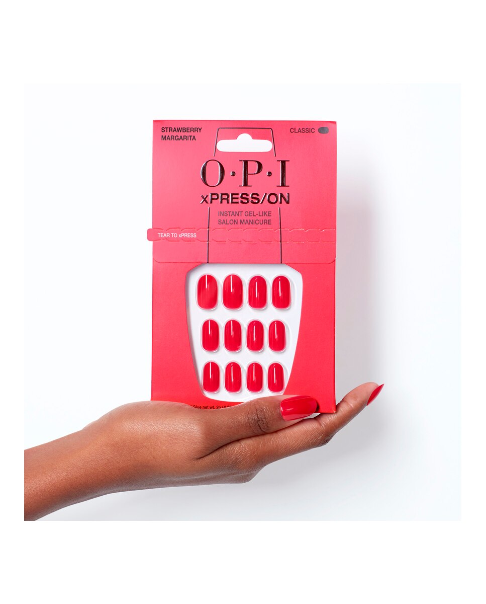 Uñas Artificiales xPRESS/ON esmalte de uñas OPI - Strawberry Margarita Strawberry Margarita-4