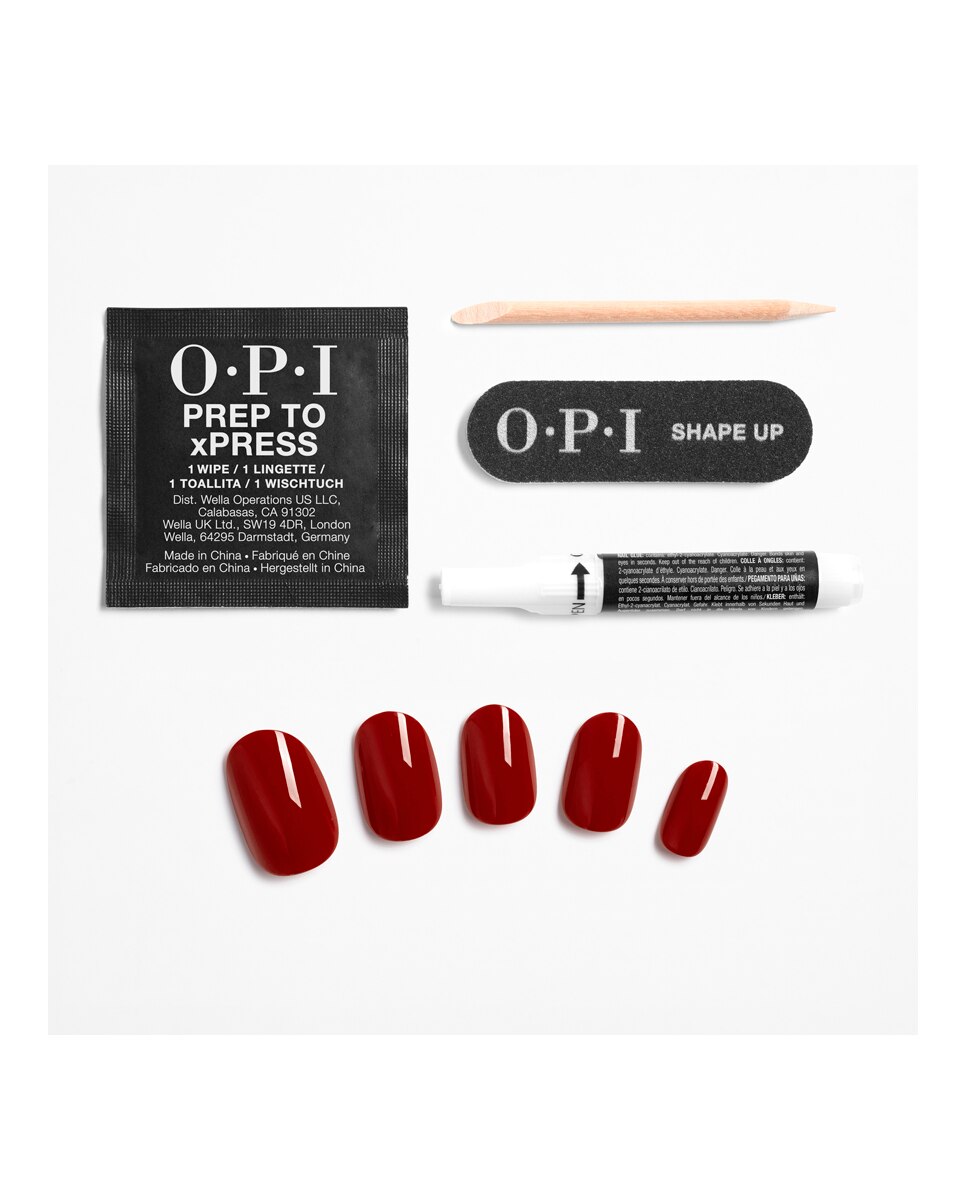 Uñas Artificiales xPRESS/ON esmalte de uñas OPI - Big Apple Red Big Apple Red-3