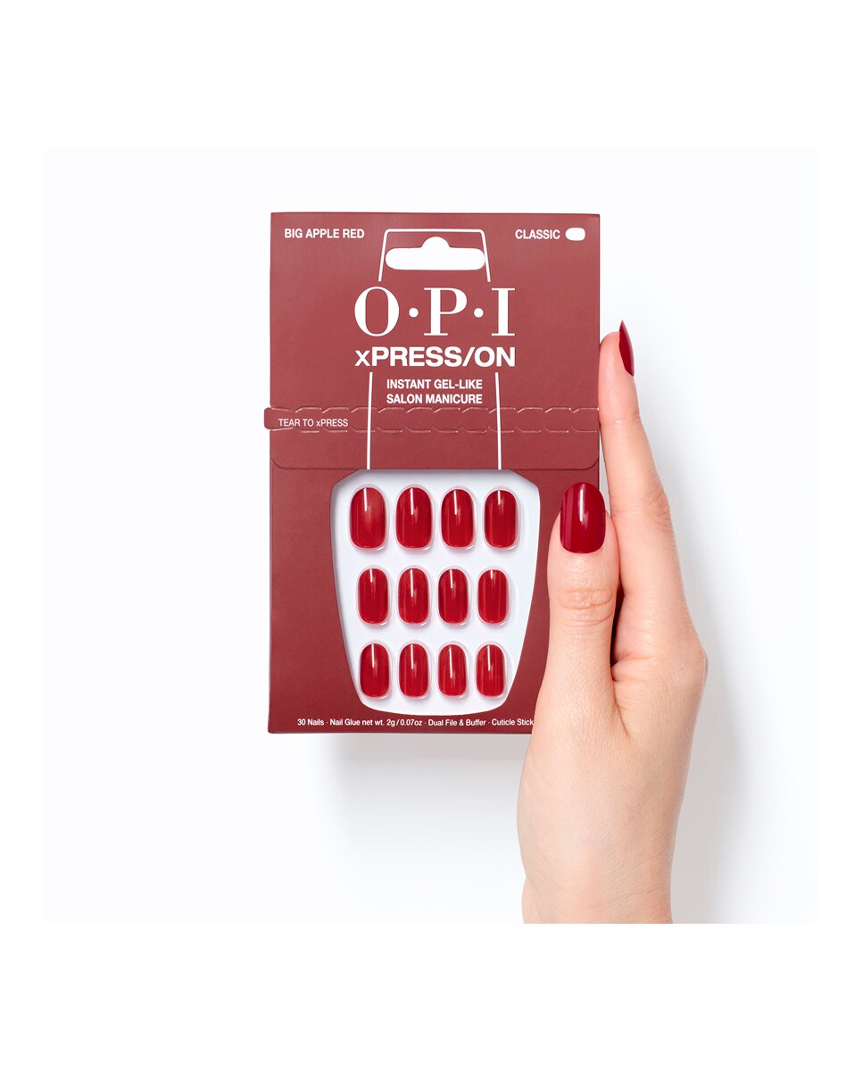 Uñas Artificiales xPRESS/ON esmalte de uñas OPI - Big Apple Red Big Apple Red-4