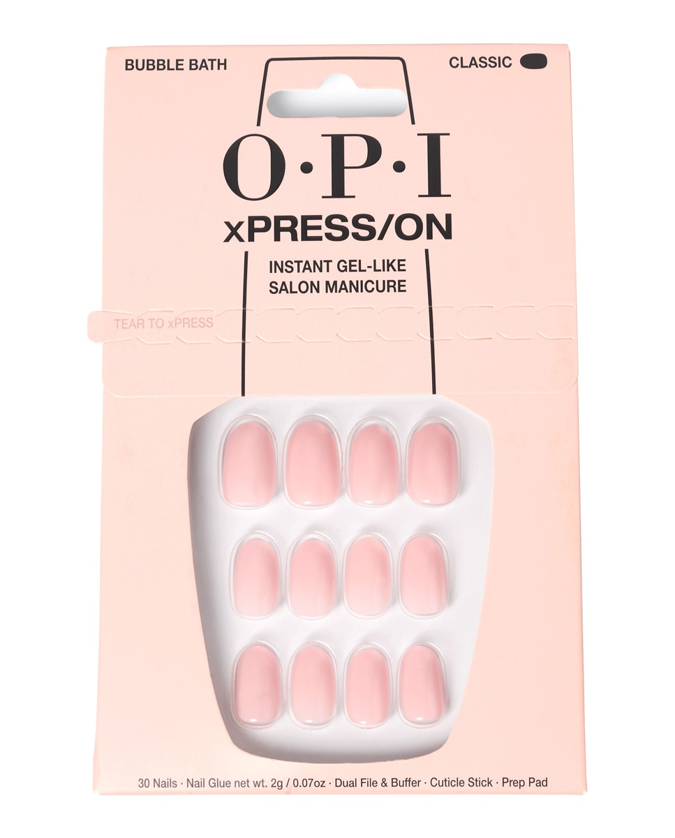 Uñas Artificiales xPRESS/ON esmalte de uñas OPI - Bubble Bath Bubble Bath-1