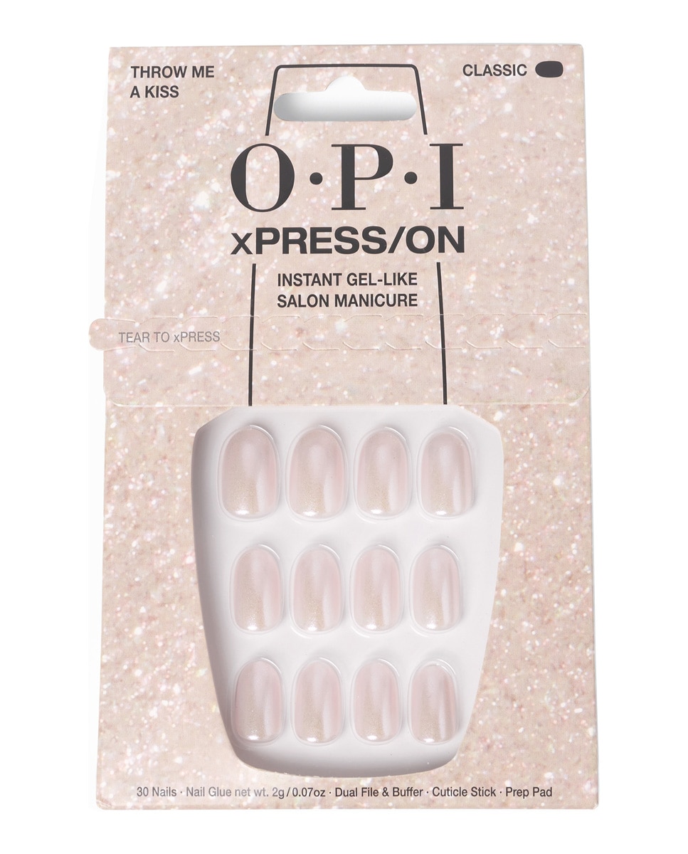 Uñas Artificiales xPRESS/ON esmalte de uñas OPI - Throw Me a Kiss Throw Me a Kiss-1