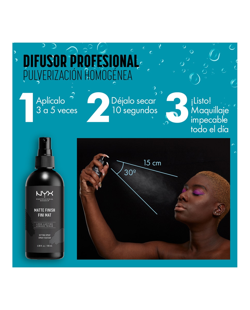 Fijador de maquillaje Makeup Spray NYX Professional Makeup 3