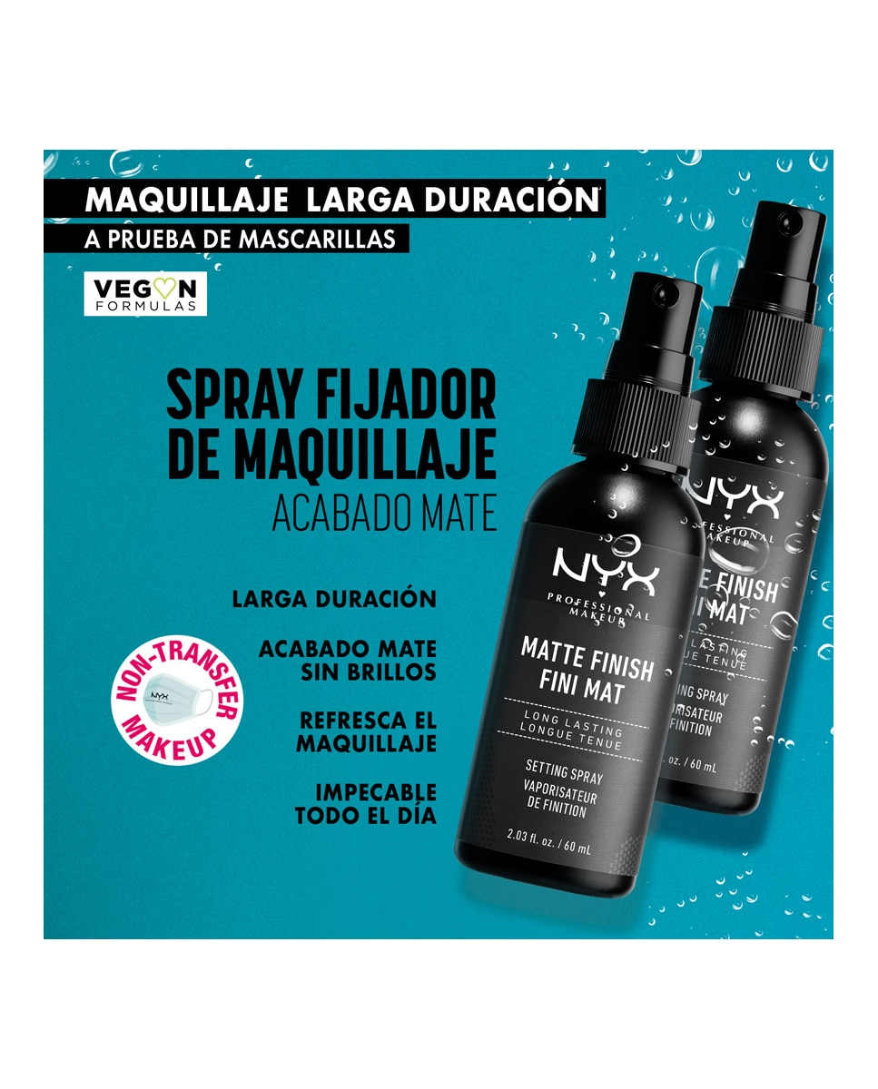 Fijador de maquillaje Makeup Spray NYX Professional Makeup 4