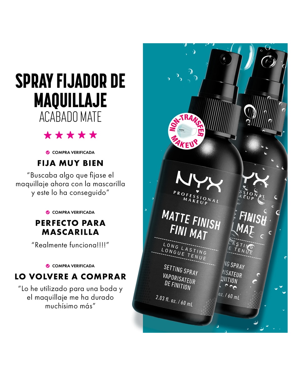 Fijador de maquillaje Makeup Spray NYX Professional Makeup 5