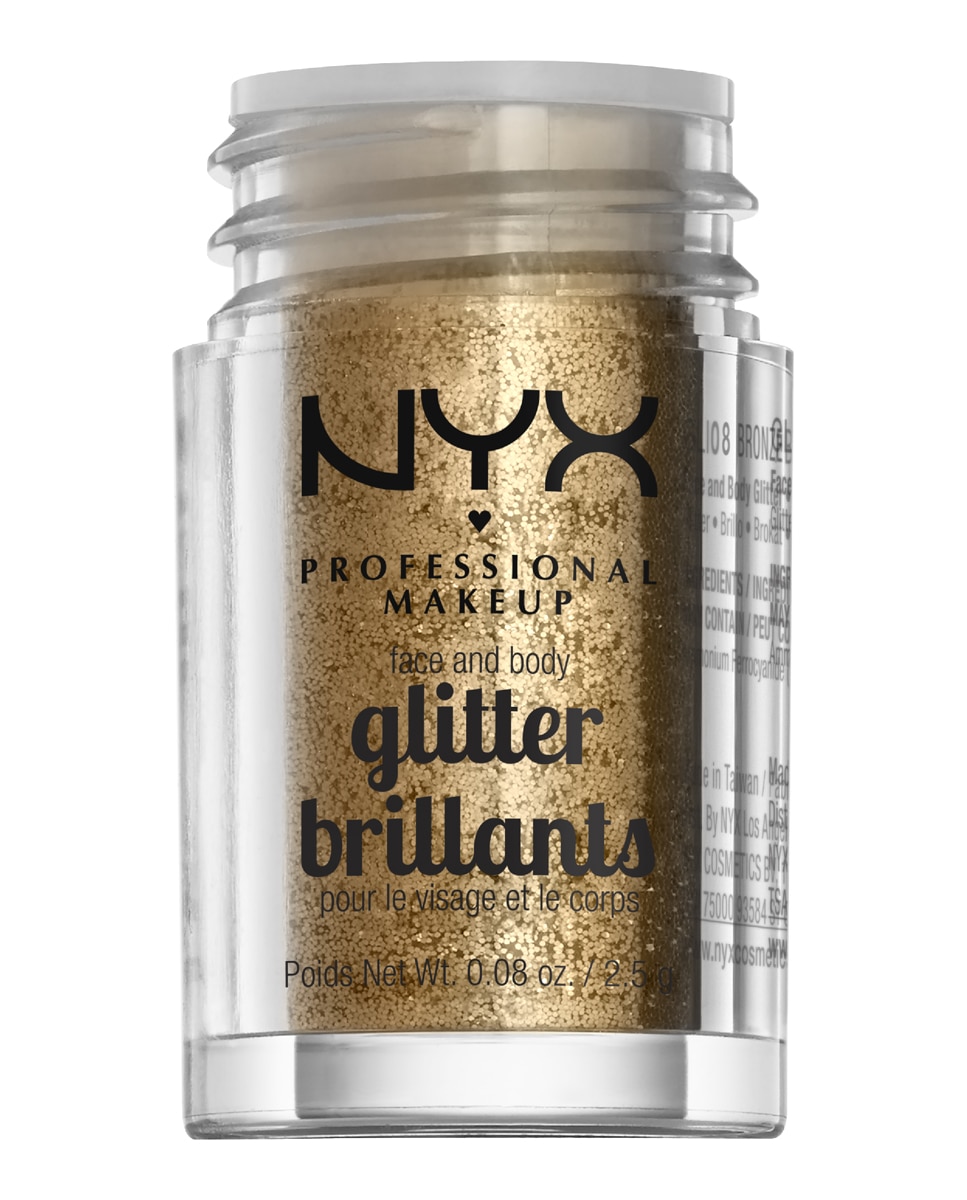 Imagen 2 de Purpurina para rostro y cuerpo NYX Professional Makeup - Bronze Bronze