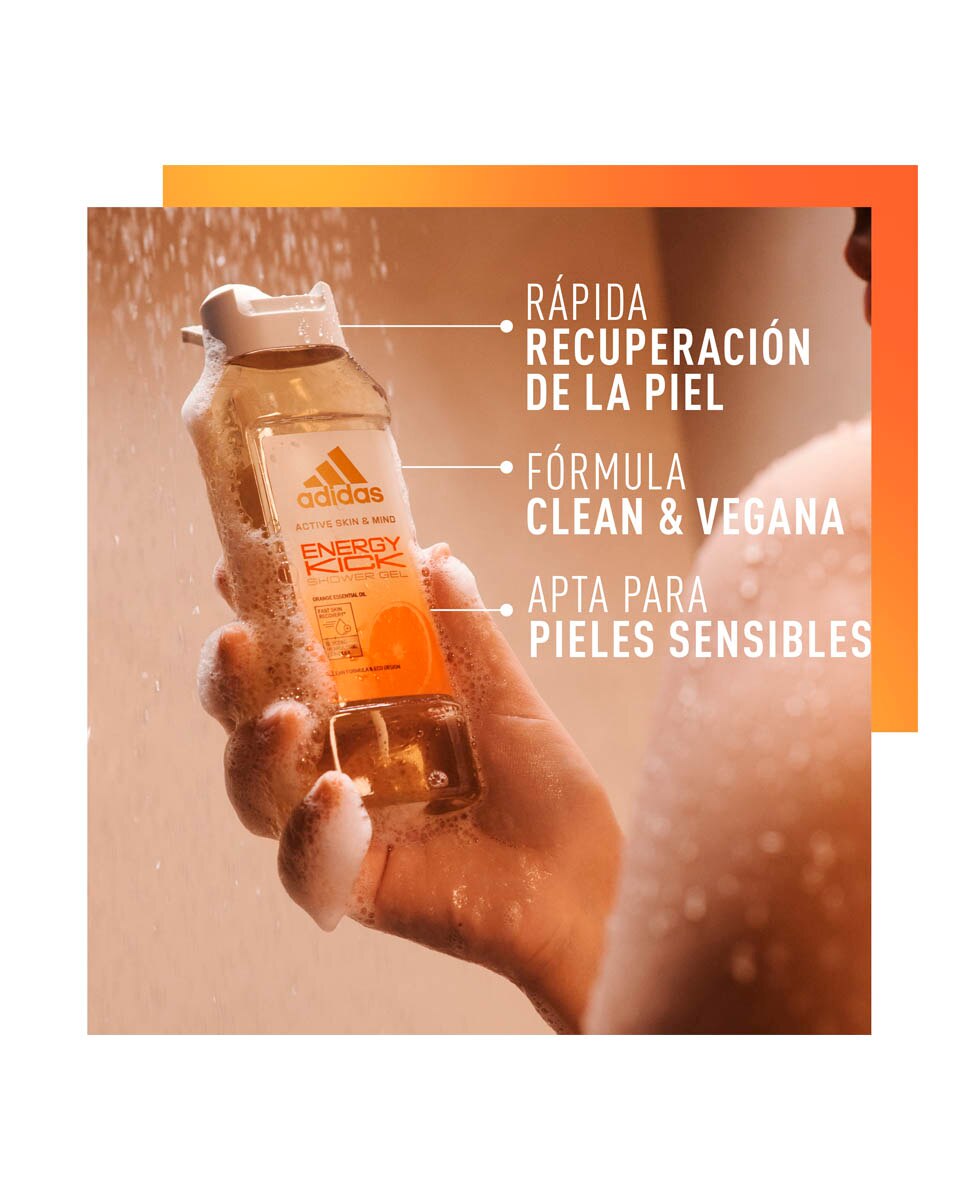 Gel de Baño Energy Kick Adidas - 400 ml 4
