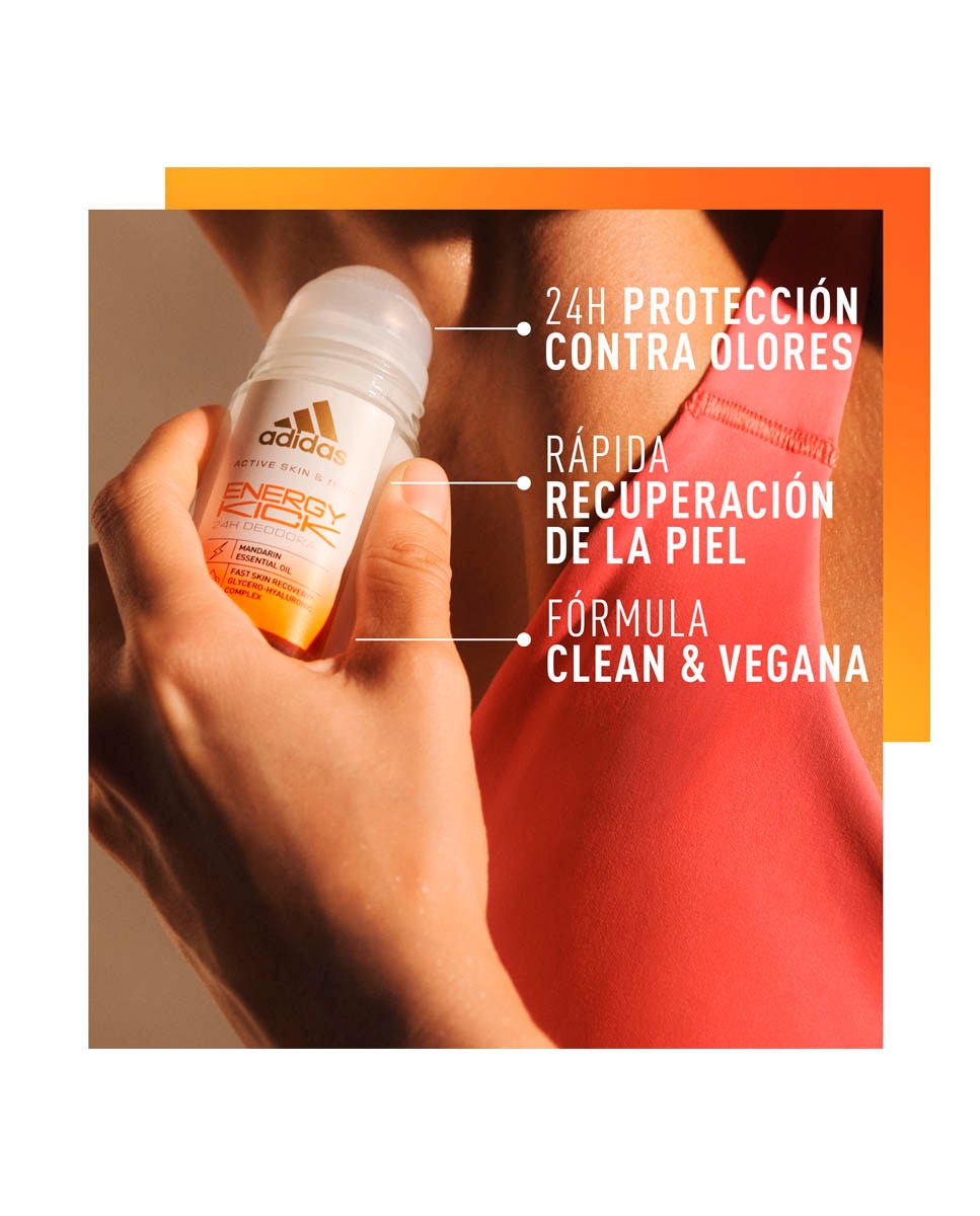 Desodorante Energy Kick Roll Adidas - 50 ml 4