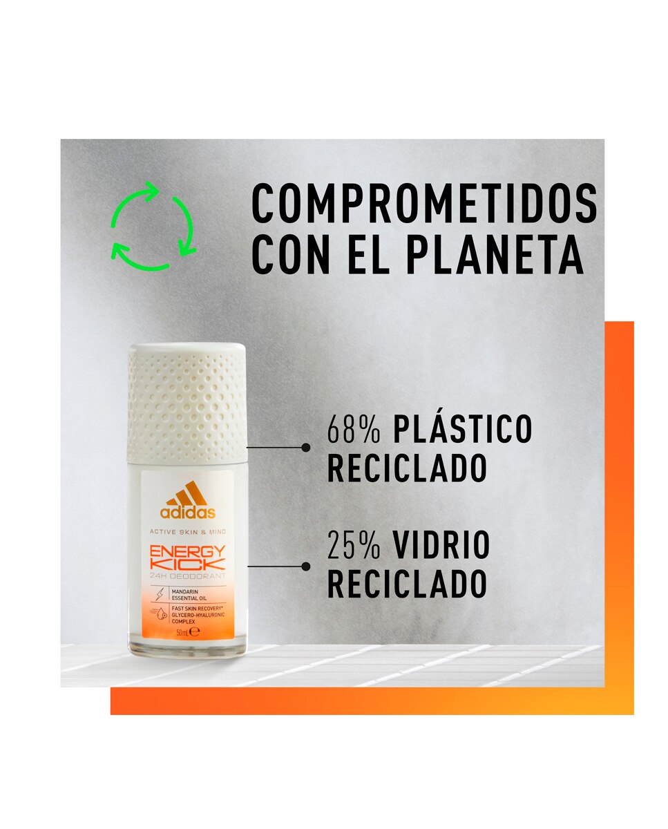 Desodorante Energy Kick Roll Adidas - 50 ml 5