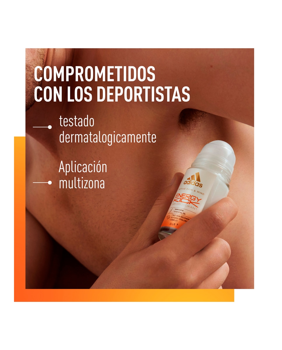 Desodorante Energy Kick Roll Adidas - 50 ml 6