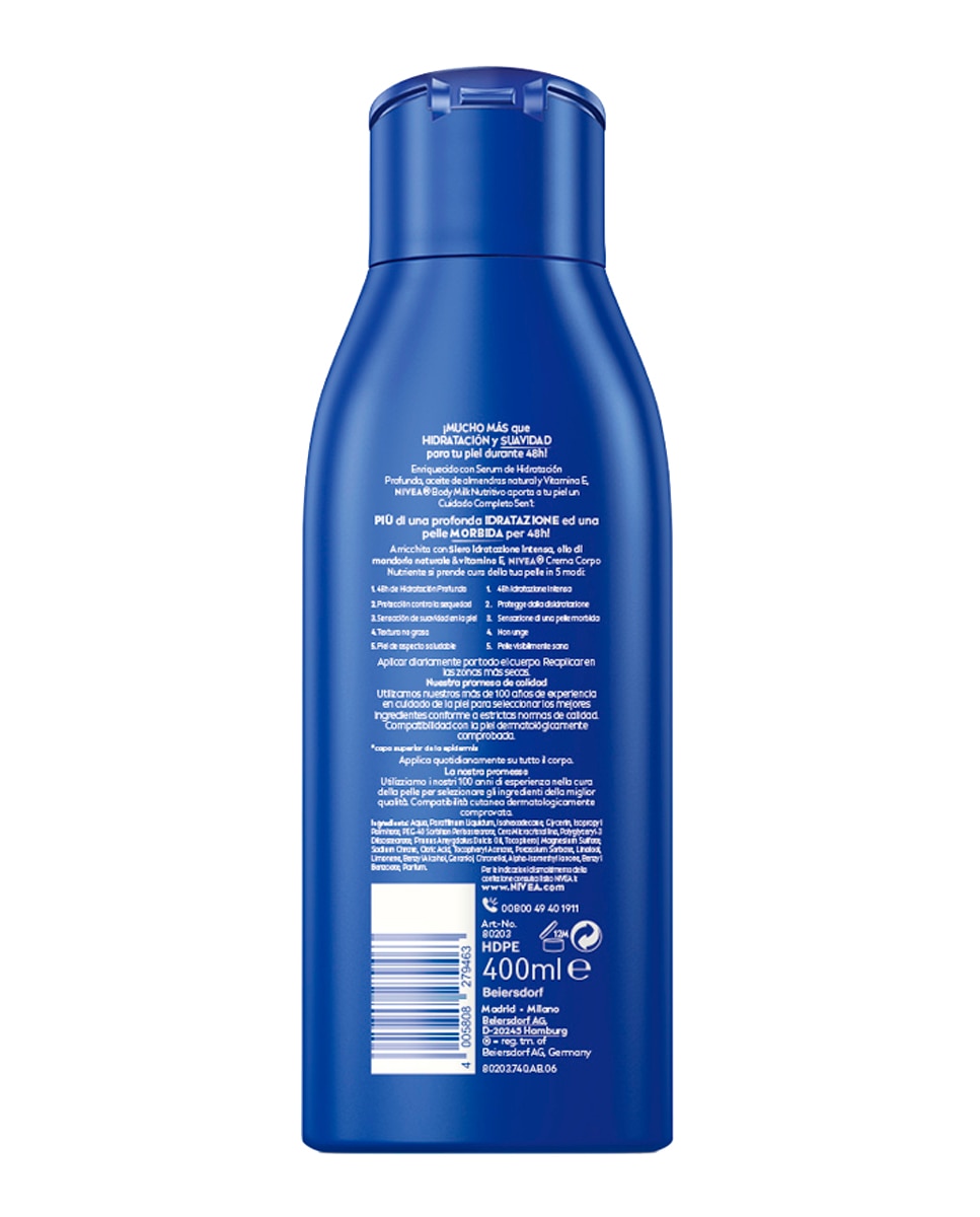 Loción Corporal Body Milk Nutritivo Nivea - 400 ml 2