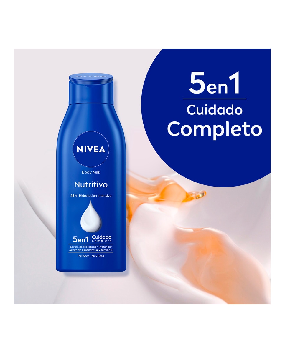 Loción Corporal Body Milk Nutritivo Nivea - 400 ml 5