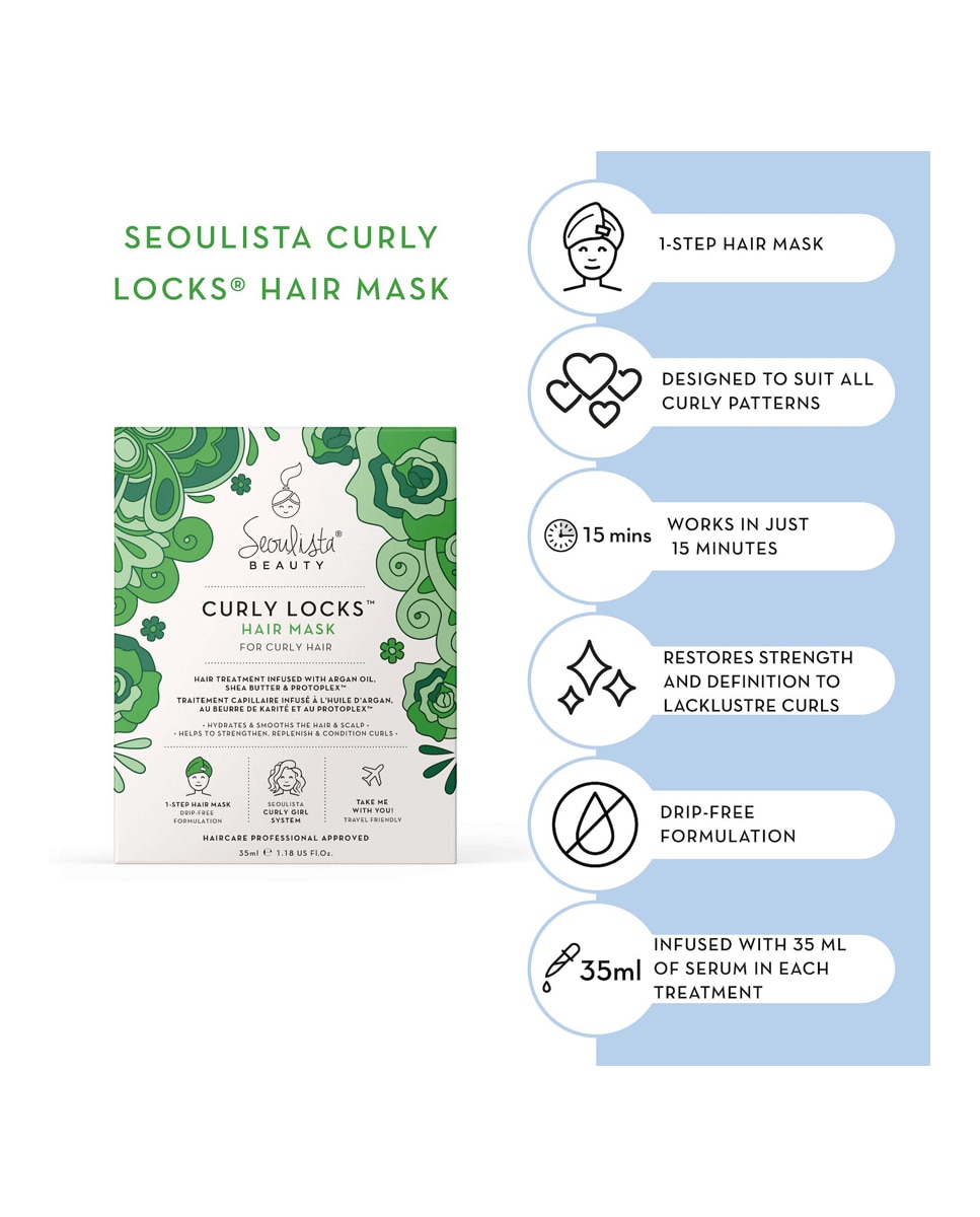 Mascarillas Cabello Curly Locks Hair Mask 35ml Seoulista Beauty - 35 ml 4