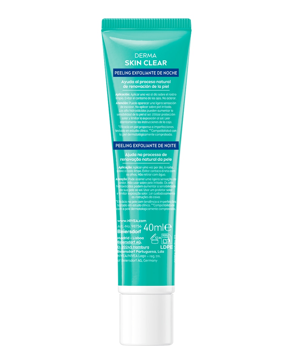 Exfoliante Peeling De Noche Derma Skin Clear Nivea - 40 ml 2