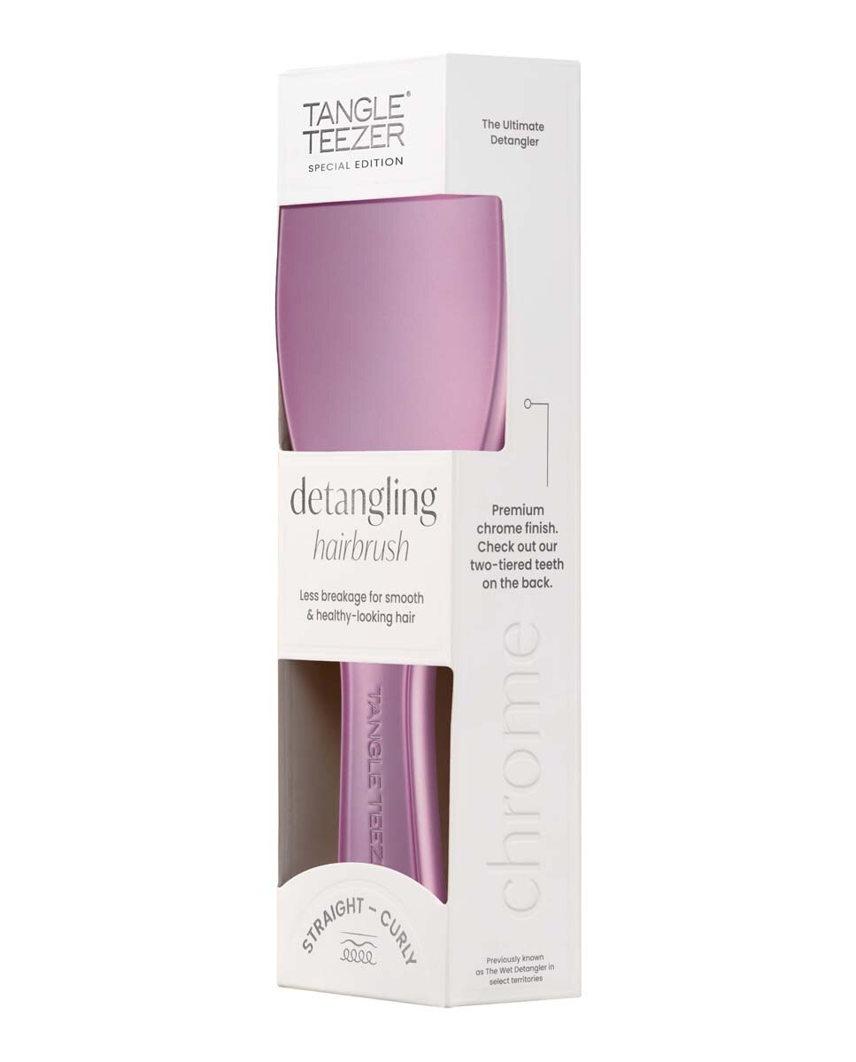 Cepillo desenredante Chrome Tangle Teezer - Rosa Rosa-5
