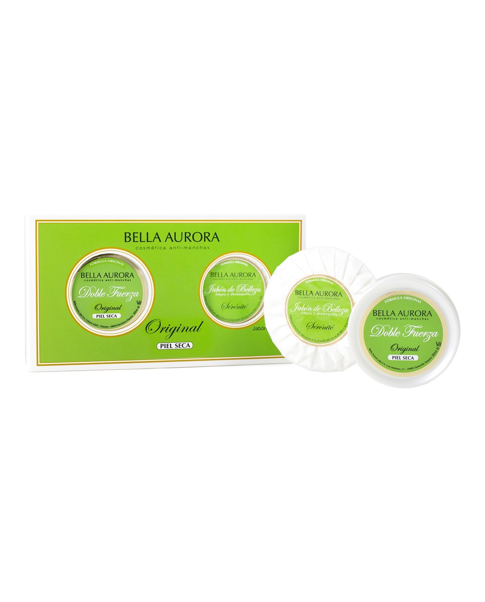 Bella Aurora - Pack Doble Fuerza Original + Jabón Sérénité Bella Aurora.