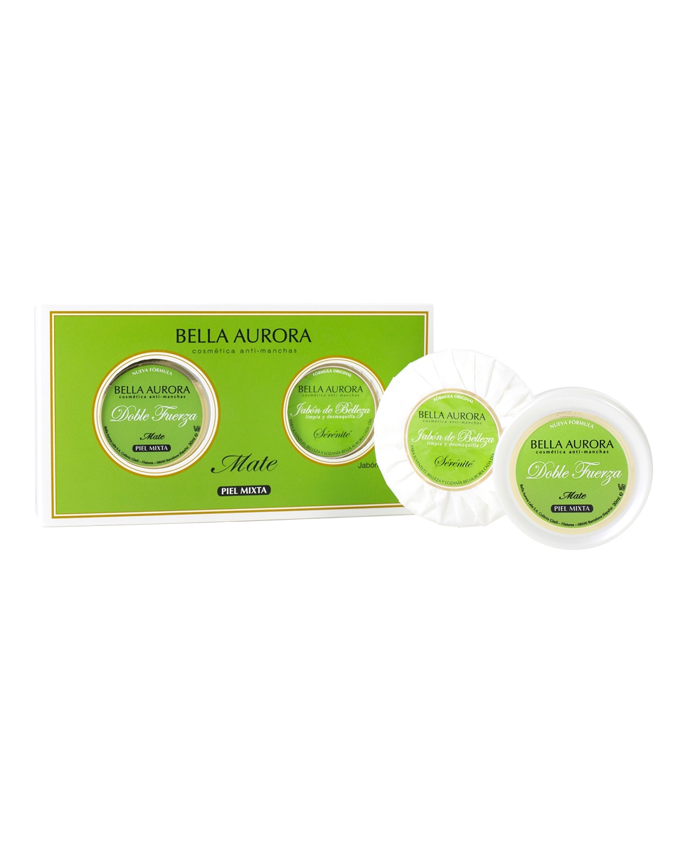 Bella Aurora - Pack Doble Fuerza Mate + Jabón Sérénité Bella Aurora.
