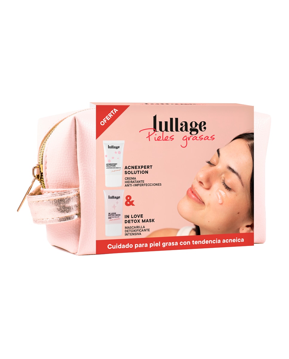 Lullage - Neceser de regalo para piel grasa con tendencia acneica Lullage.