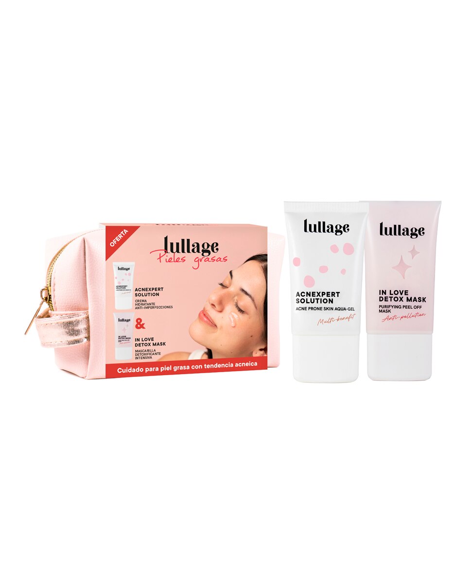 Neceser de regalo para piel grasa con tendencia acneica Lullage 2