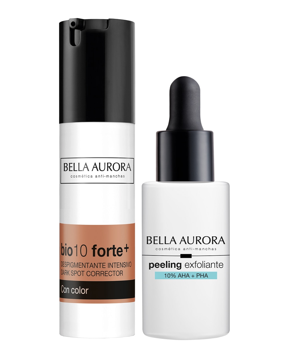 Estuche Regalo Peeling Despigmentante Bio10 Forte+ Fluido Color Bella Aurora 2