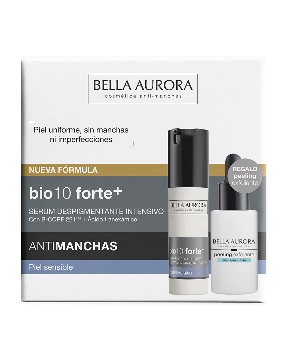 Estuche Regalo Sérum Despigmentante Intensivo Piel Sensible Bio 10 Forte+ Bella Aurora 3