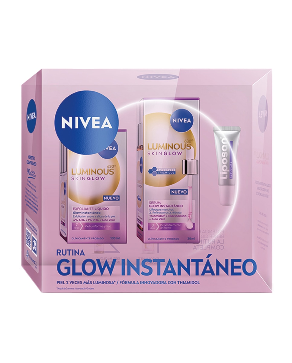 NIVEA - Pack Rutina Glow Instantáneo Nivea.