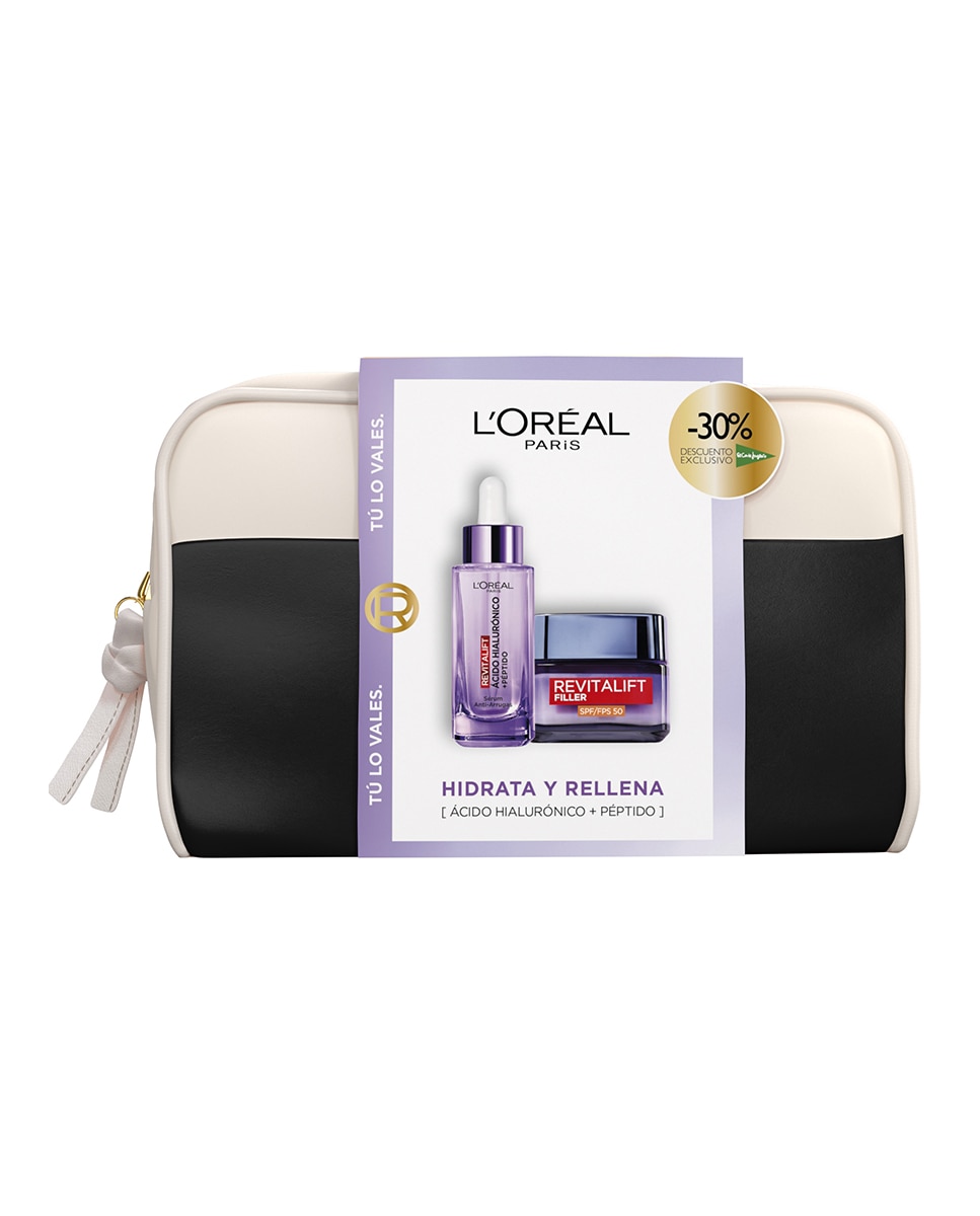 L'Oréal Paris - Estuche de regalo Filler Serum + Crema SPF Revitalift L'Oreal.