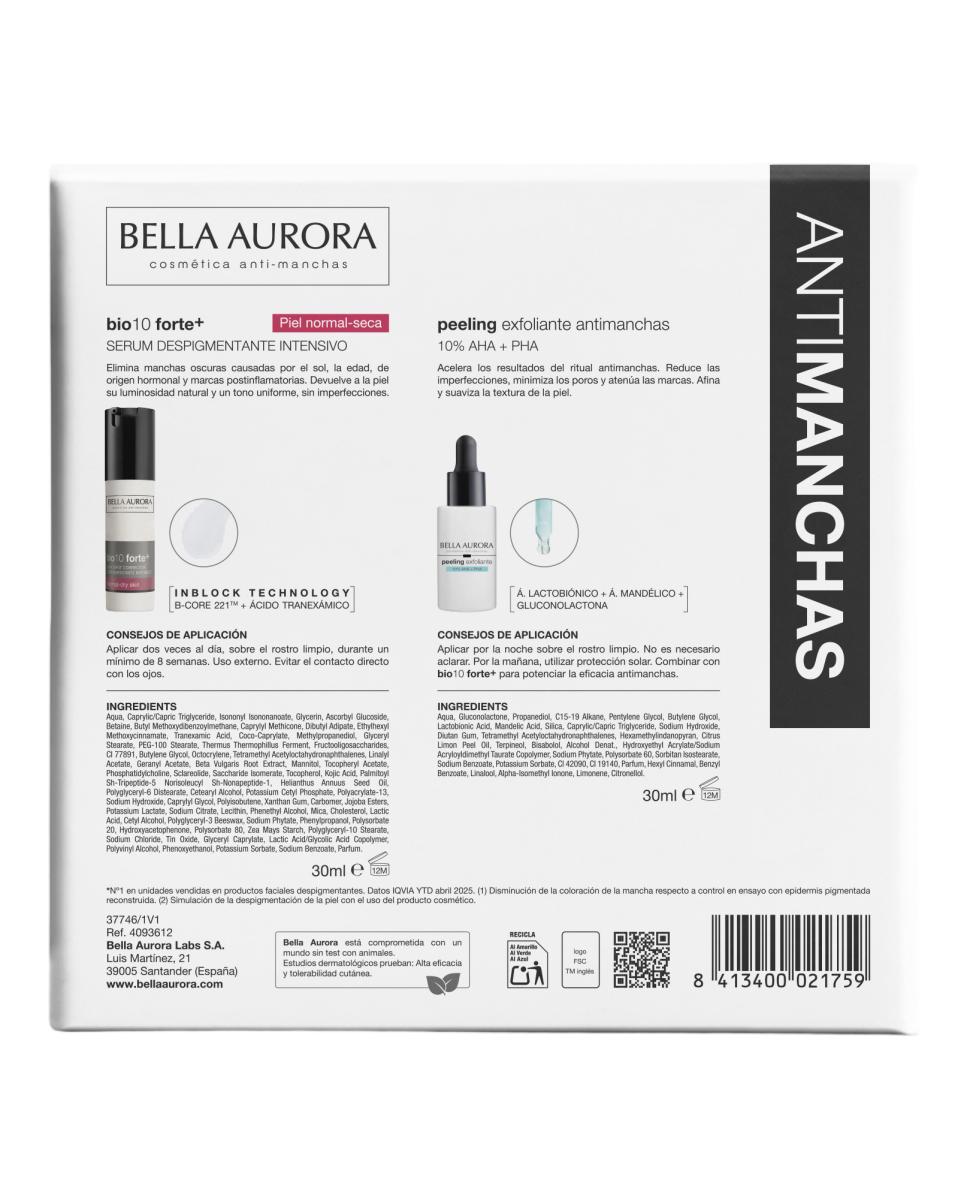 Imagen 2 de Despigmentante Bio10 Forte Plus P.Mixta Grasa Estuche de Regalo