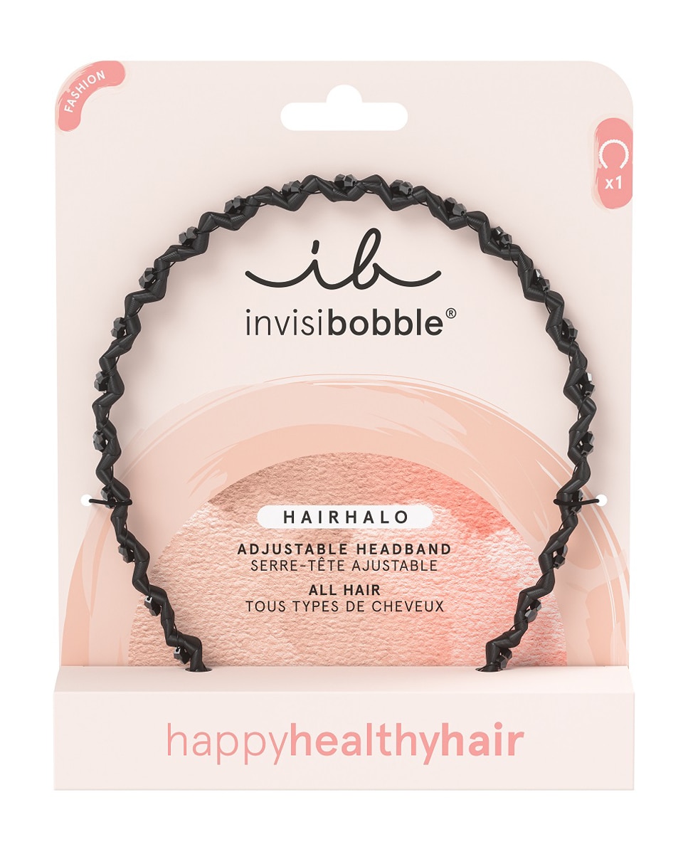 Imagen 0 de Diadema Hairhalo Black Sparkle Invisibobble