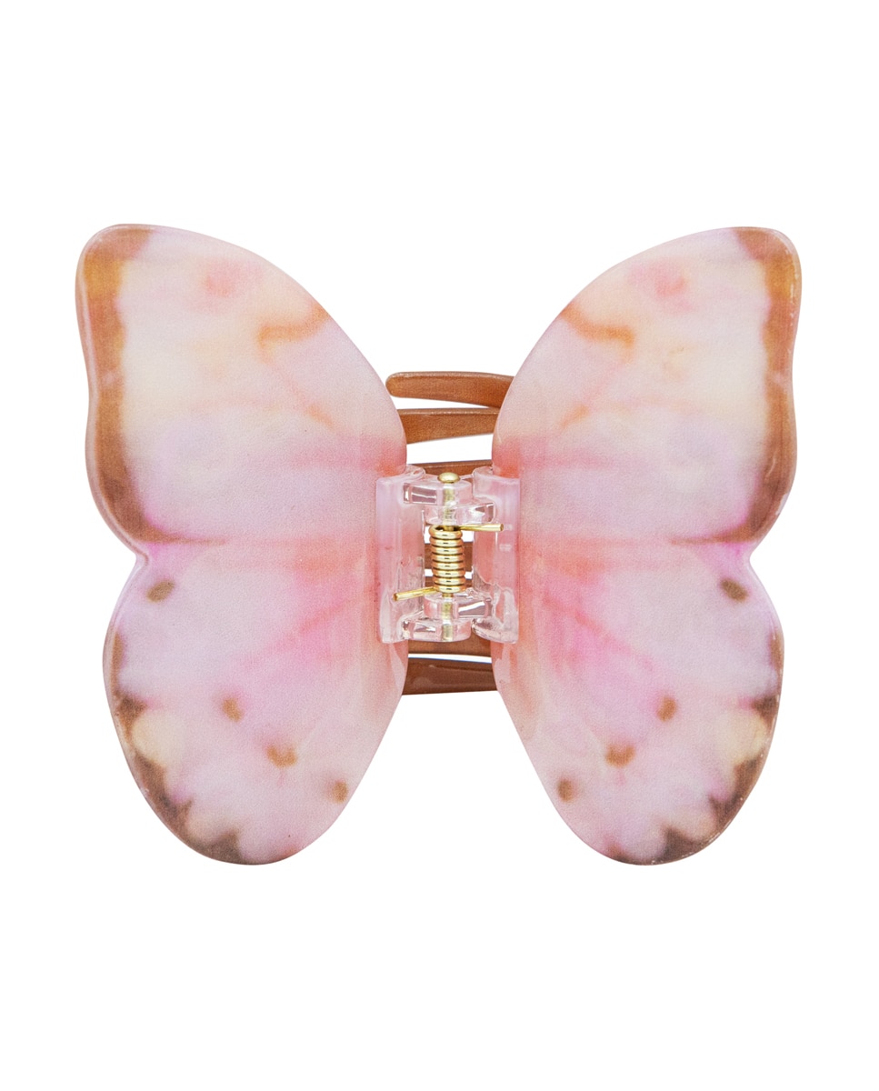 Pinza acetato maxi mariposa rosa 1