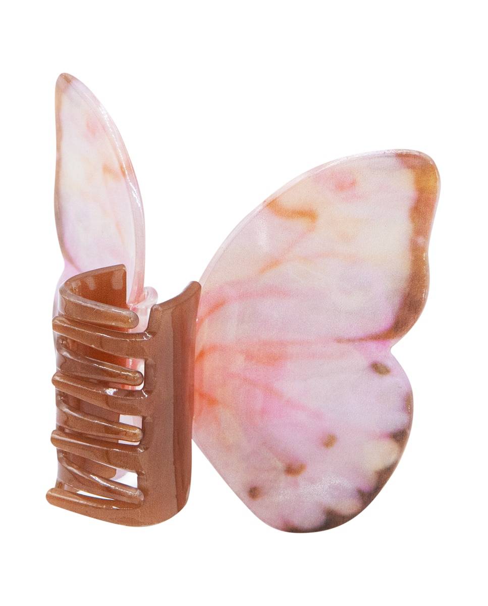 Pinza acetato maxi mariposa rosa 2