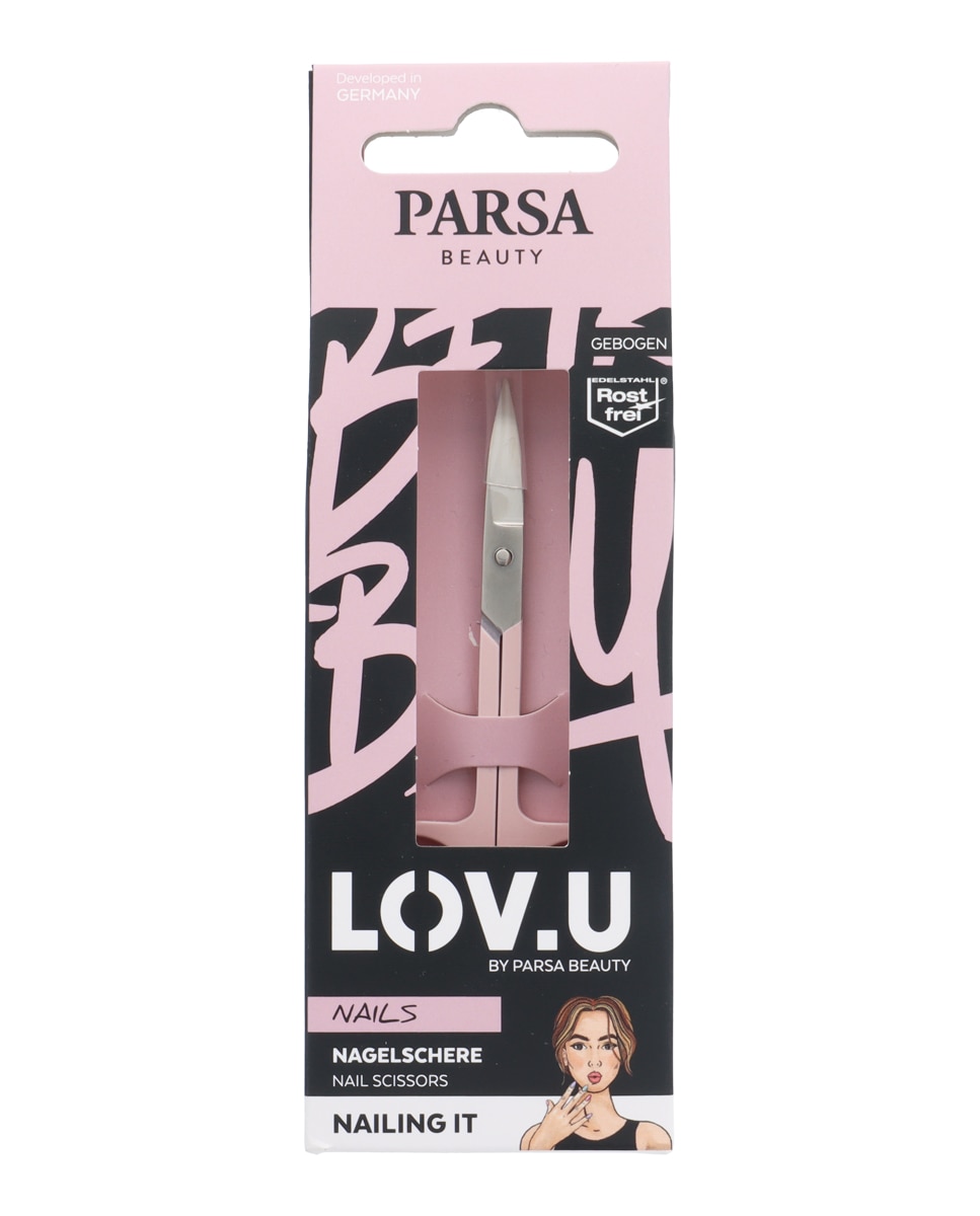 Tijeras Para Uñas Lov.U Parsa - Rosa Rosa-1