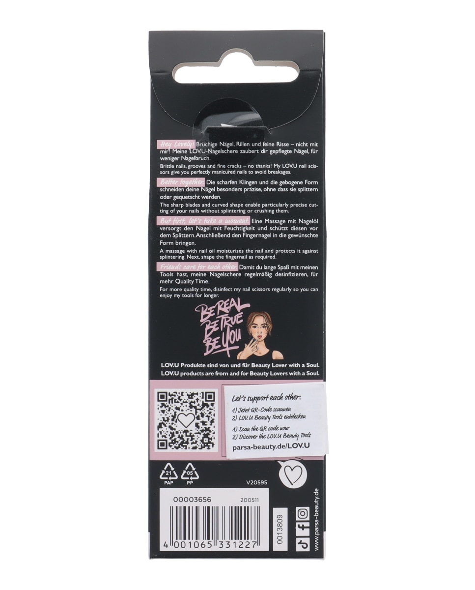 Tijeras Para Uñas Lov.U Parsa - Rosa Rosa-3