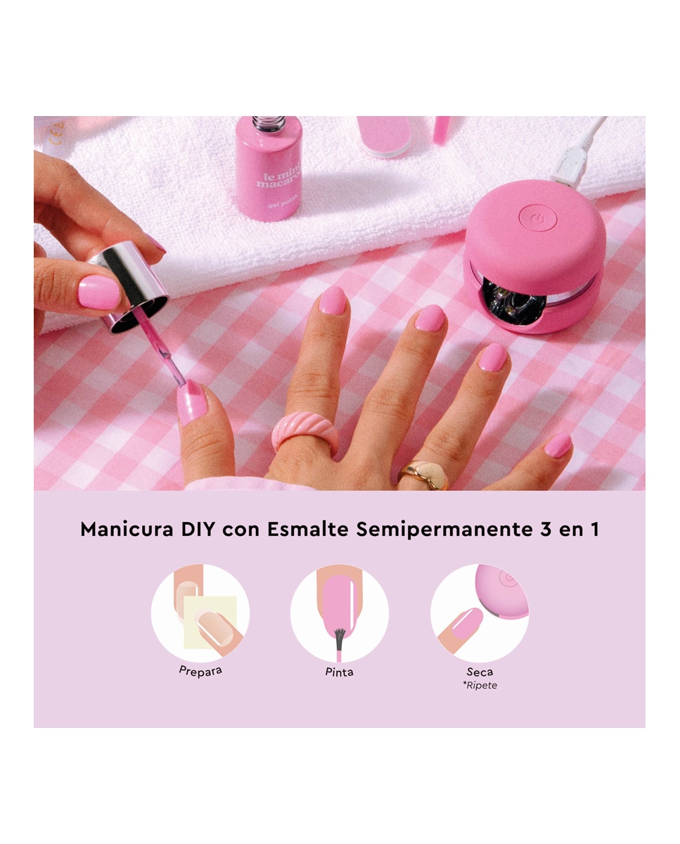 Kit de Manicura Semipermanente Le Mini Macaron - Bubblegum Crush Bubblegum Crush-4