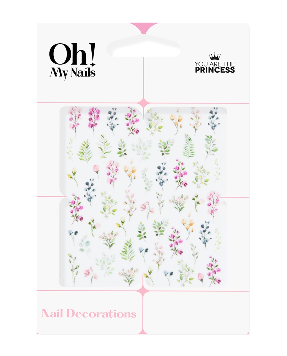 You Are The Princess - Sticker Nails Oh My Nails Flowers You Are The Princess.