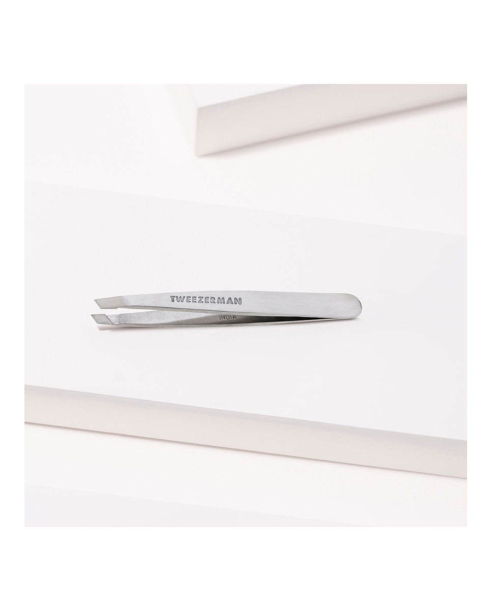 Pinza de depilar Mini Slant Inox Tweezerman - PLATA PLATA-2