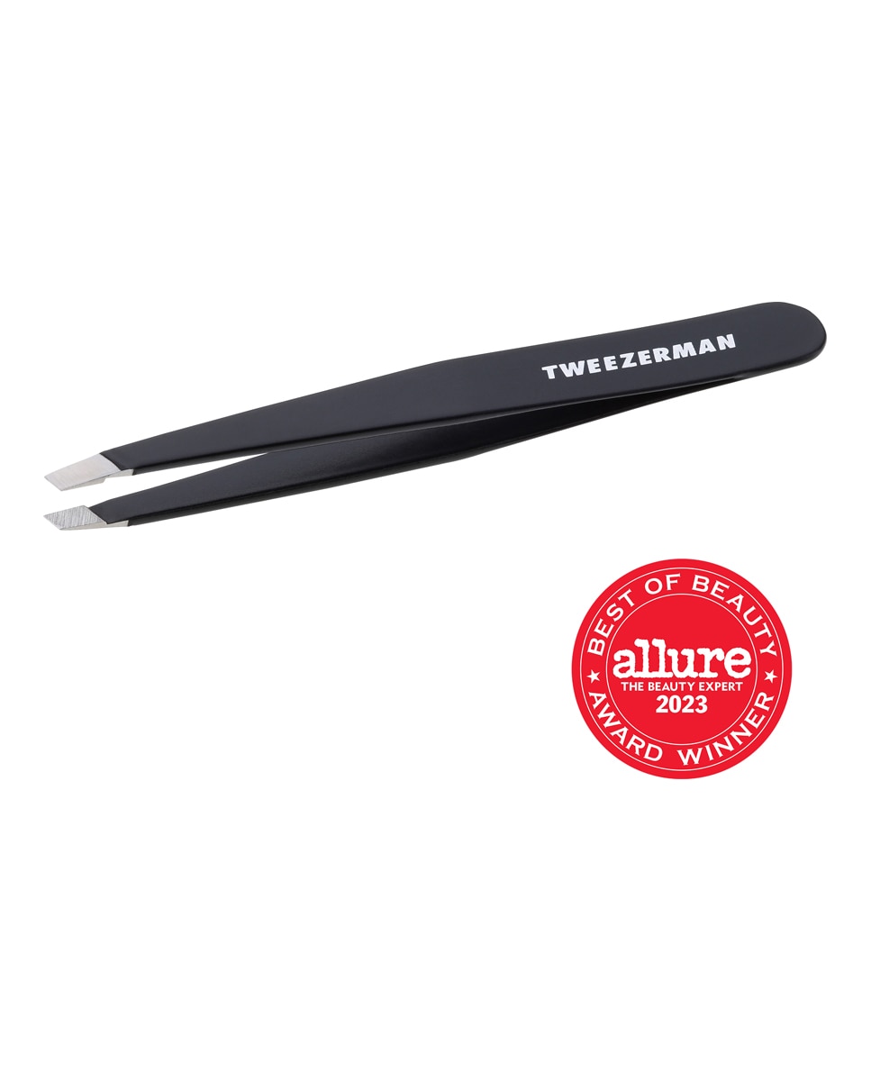 Imagen 0 de Pinza de depilar Slant Negro Tweezerman