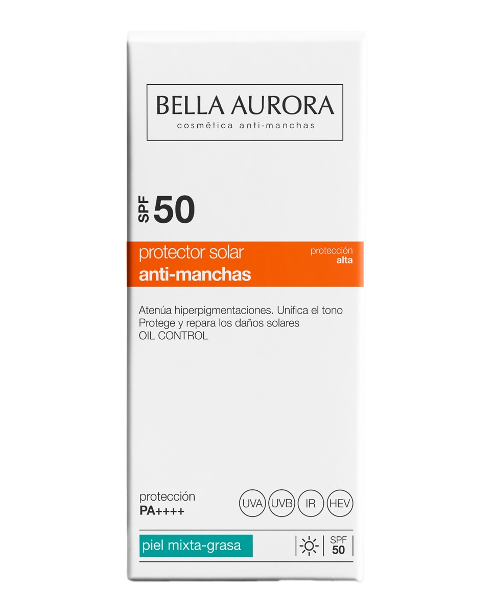 Gel crema solar Anti-manchas SPF50 Bella Aurora - 50 ml 4