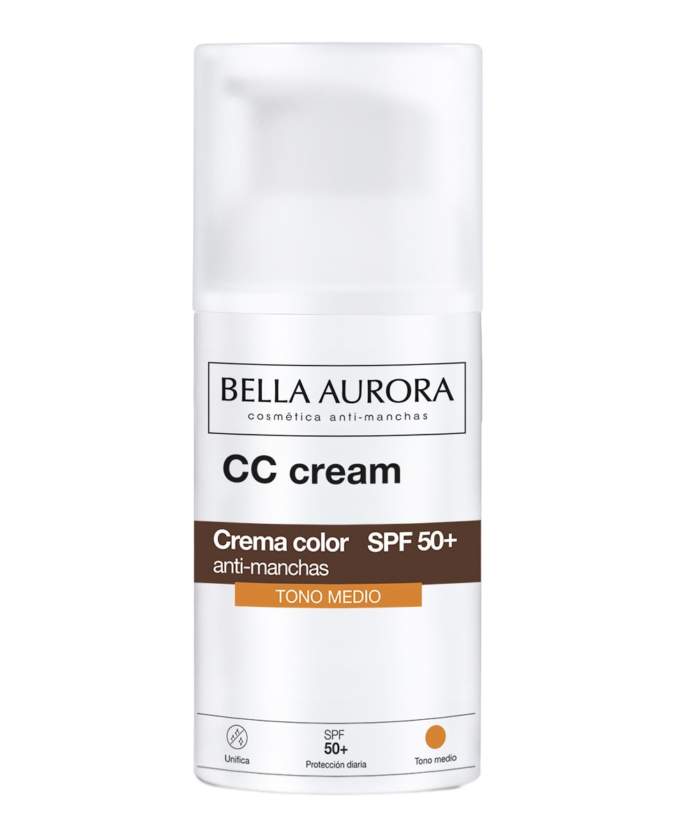 Imagen 0 de Crema Color Anti-Manchas SPF 50+ Bella Aurora Medio