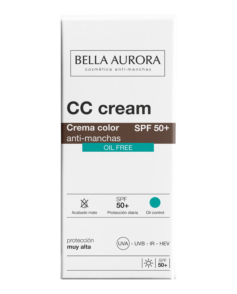 CC Cream SPF50+ Oil free Bella Aurora - 30 ml 4