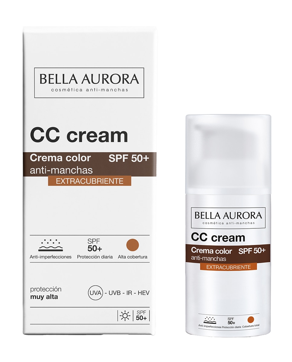 CC Cream SPF50+ anti-manchas extracubriente Bella Aurora - 30 ml 2