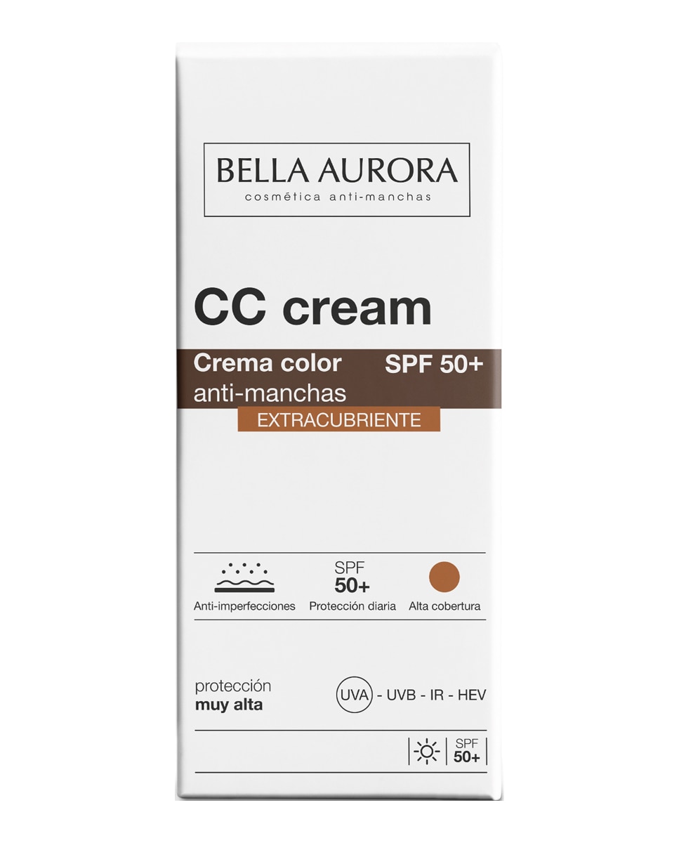 CC Cream SPF50+ anti-manchas extracubriente Bella Aurora - 30 ml 4