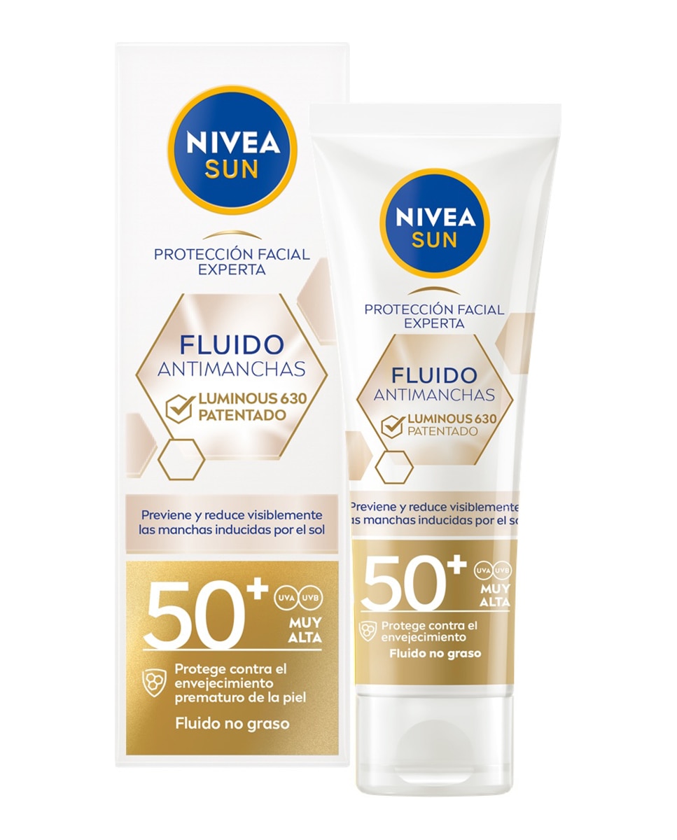 Protección Solar Facial Luminous 630 Fluido Solar Antimanchas SPF50 Nivea 1